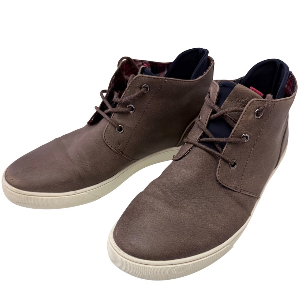 Flag & Anthem Weston Mid-Top Sneaker Brown Faux Nubuck Mens Size 9 FA21FW003